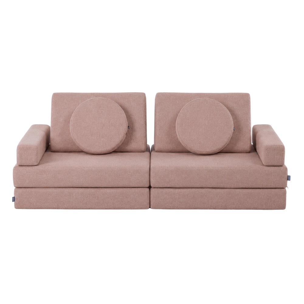 โซฟา 2 ที่นั่งปรับเปลี่ยนรูปแบบได้สำหรับเด็ก BLOOPI รุ่น BLOOPI COZY DUO สีชมพูอ่อน_0